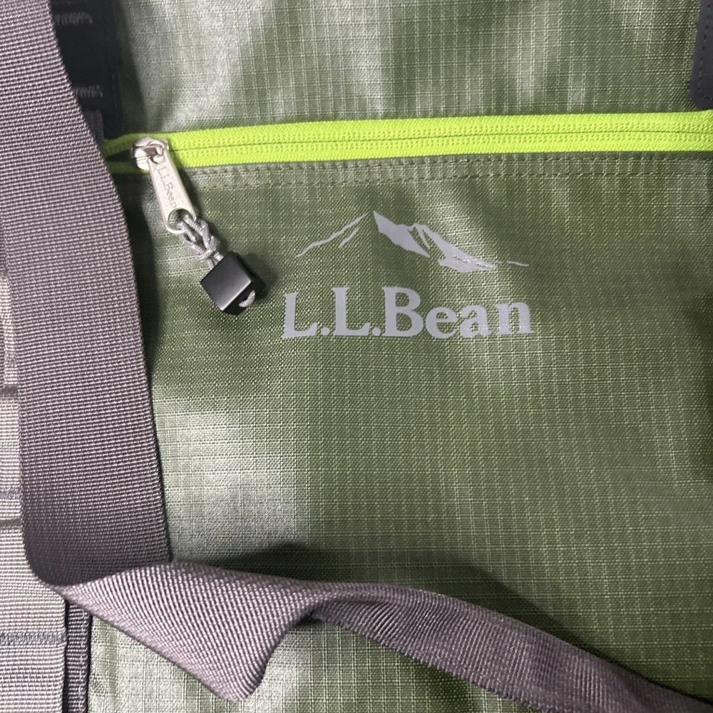 NEW LL Bean Adventure Pro Duffle And Tote Green Nylon Water Resistant Backpacks